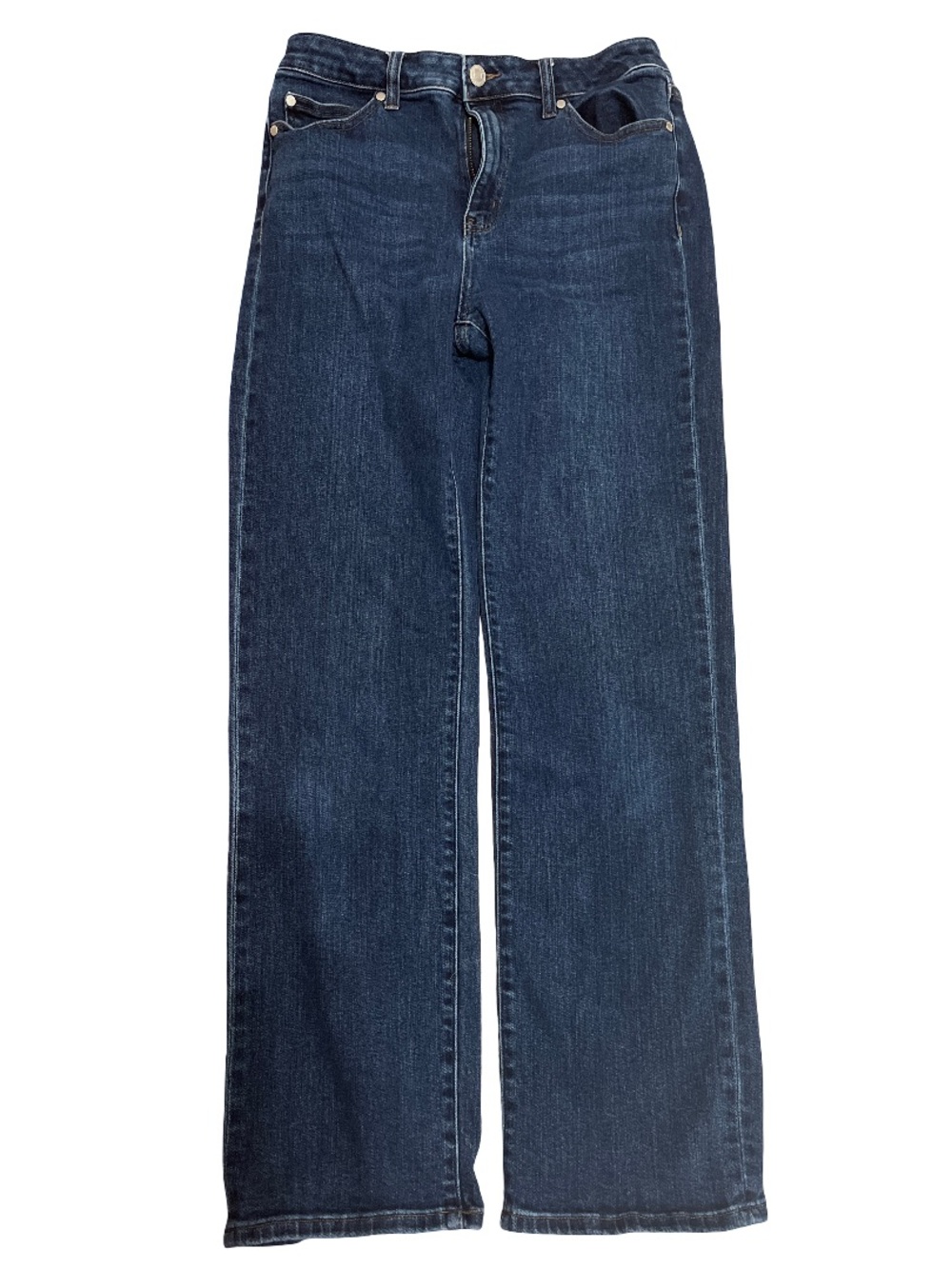Quince Women’s Size 29 Stretch High Rise Straight Dark Denim
